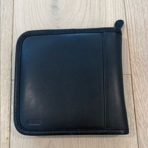 Coach Black Leather DVD/CD Holder